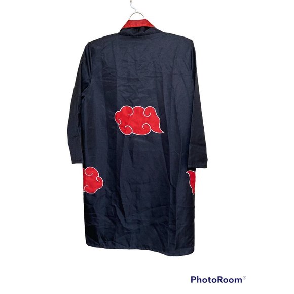 Naruto Shippuden Akatsuki Anime Cosplay Costume Cloak Adult Size Small EUC - Picture 2 of 5